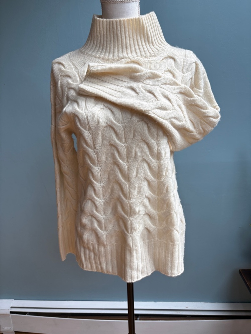 Forte Cable Wool/Cashmere Blend Sweater